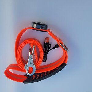 LED Light up USB rechargeable Dog Leash glow in the dark with reflective lights
